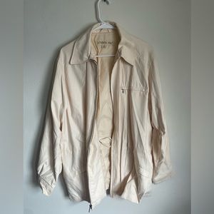 London Fog off white rain coat